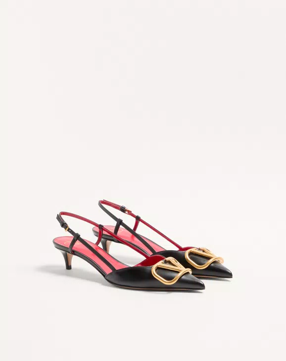 Valentino Vlogo Signature Calfskin Slingback Pump 40Mm / 1.6 In. - Image 5